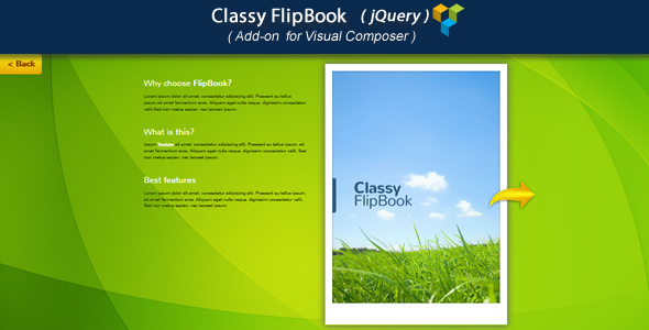 Visual Composer Add-on – Classy jQuery FlipBook Visual Composer Add-on – Classy jQuery FlipBook
