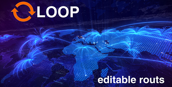 World Map Routes alt