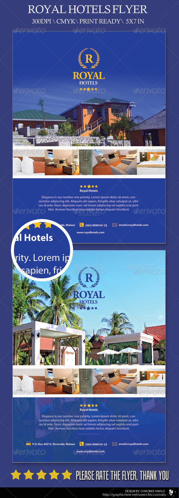 Hotel Flyer Template Graphics Designs Templates