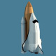 Low Poly Cartoony Space Shuttle - 3DOcean Item for Sale