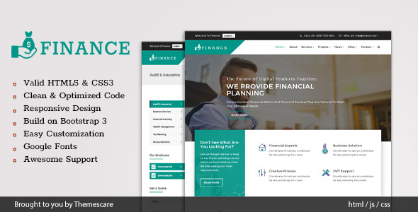 Finance - Consulting & Business HTML5 Template