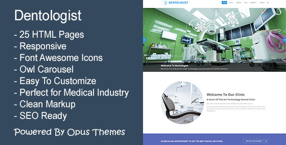 Dentologist - Responsive Template for Medical and Dental Industry