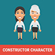 Constructor Character Businesswoman and Old Businesswoman - GraphicRiver Item for Sale