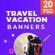 Travel Ad Banners - GraphicRiver Item for Sale