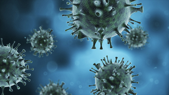 Coronavirus Or Bacteria Background
