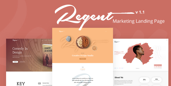 Regent - Multipurpose Marketing Landing page