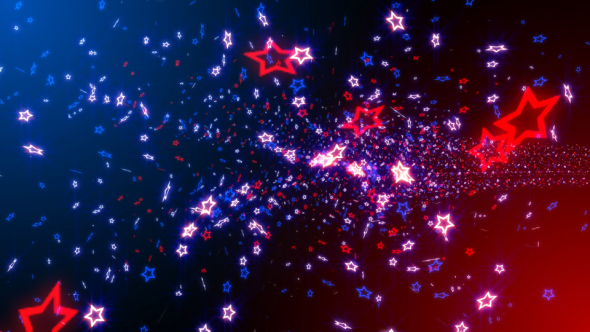 USA Stars Loop Background V2