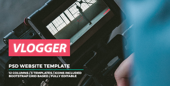 Vlogger - Video Website Template