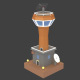 Low Poly Space Colony Tower - 3DOcean Item for Sale