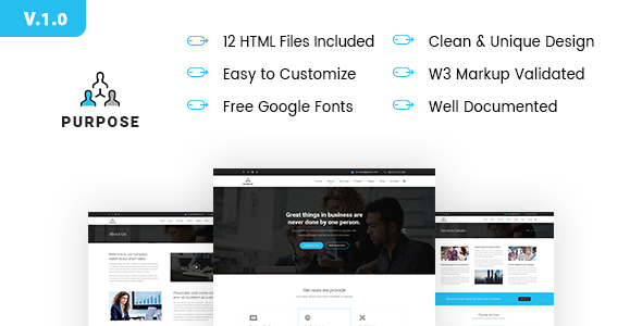 PURPOSE - Creative Business HTML5 Template