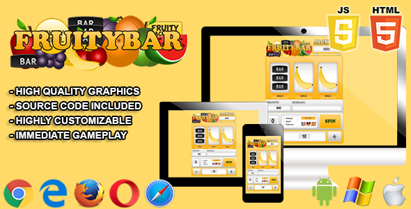 Fruitybar - gra kasynowa HTML5