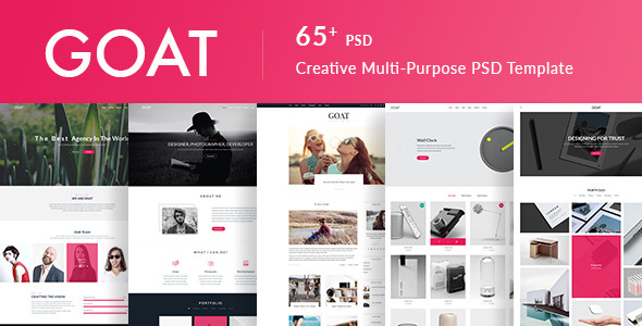 GOAT | Responsive Multi-Purpose PSD Template