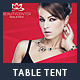 Beauty Center Table Tent Template - GraphicRiver Item for Sale