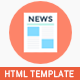 NewsForest -  Magazine / Blog HTML Template + RTL - ThemeForest Item for Sale