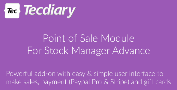 POS Module for Stock Manager Advance