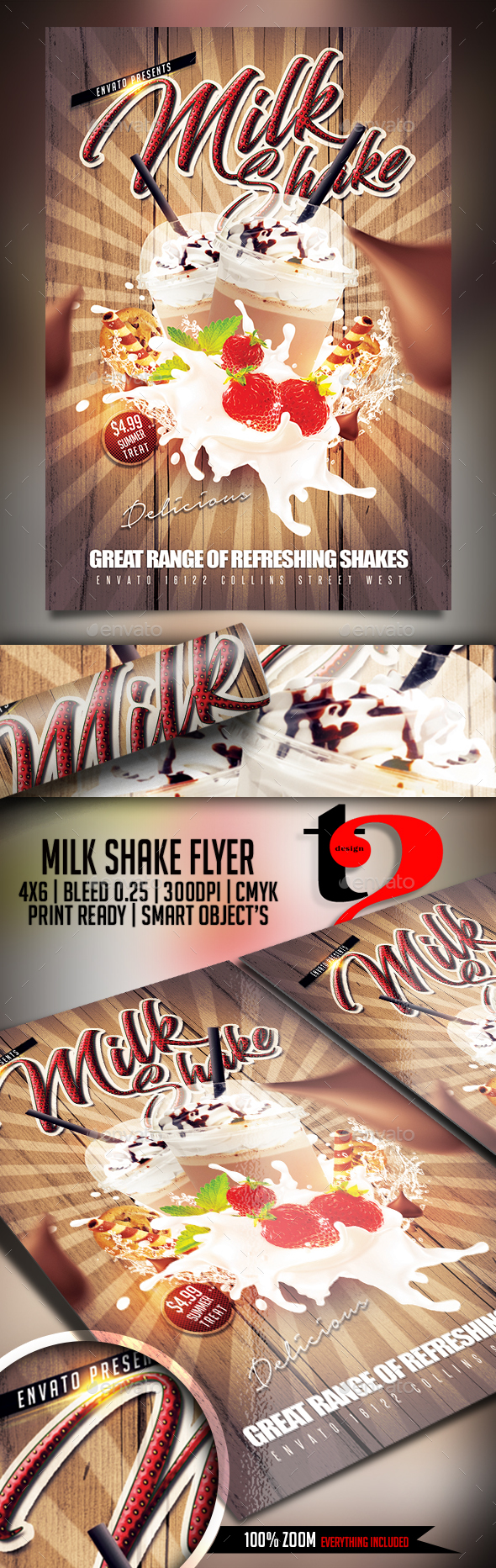 Milk Shake Flyer Template