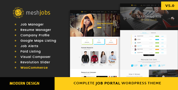 MeshJobs – A Complete Job Portal WordPress Theme