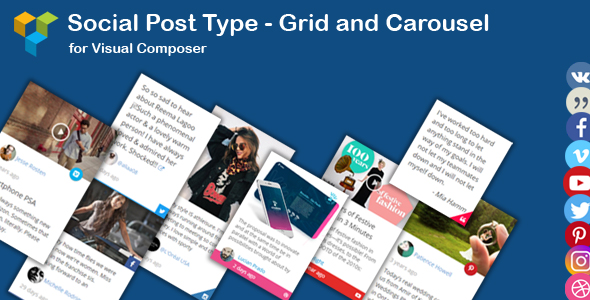 WPBakery Page Builder - Social News Post Type Grid and Carousel