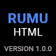 Rumu | Personal Portfolio HTML5 Template - ThemeForest Item for Sale