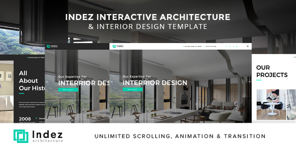 Indez - Interactive Architecture & Interior Template