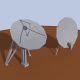 Low Poly Antenna Dish - 3DOcean Item for Sale
