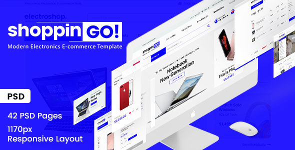 shoppinGO! - Electronics Modern E-Commerce PSD Template
