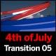 4th July Ribbon Transitions - VideoHive Item for Sale