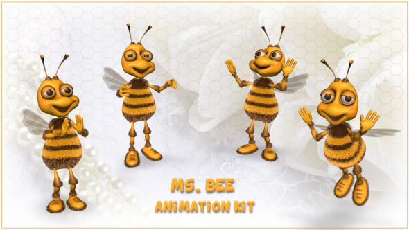 Ms. Bee Character - Animation Kit
