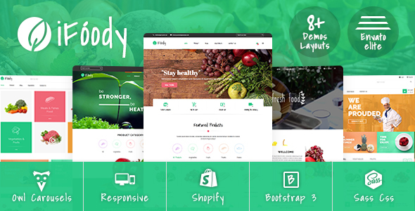 SP iFoody – Responsive Organic Food Shopify Theme