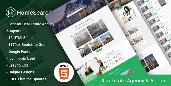 HomeSearch - A RealEstate HTML5 Template