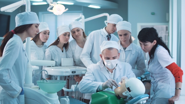 Student Practicing Dentistry with Instructor