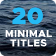 Minimal Titles - VideoHive Item for Sale