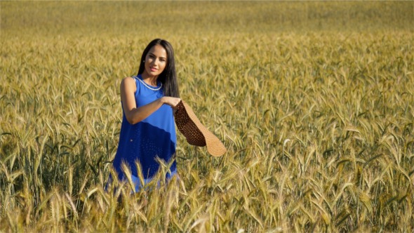 Happiness in a Wheat Field