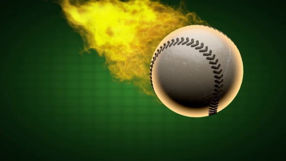 Burning Baseball Ball alt
