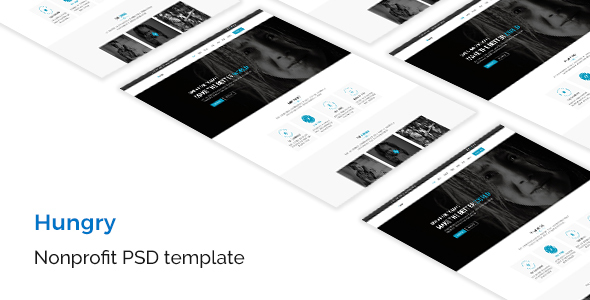 Hungry – Nonprofit PSD Template – 0 Sold!