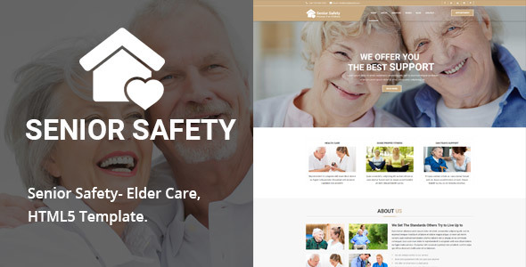 Senior Safety - Elder Care HTML5 Template