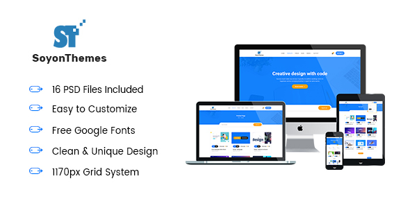 SoyonThemes - Digital Products Marketplace E-Commerce PSD Template