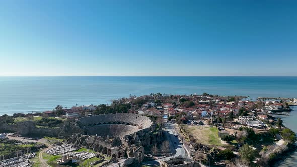 Aerial Footage of the Antique Theater