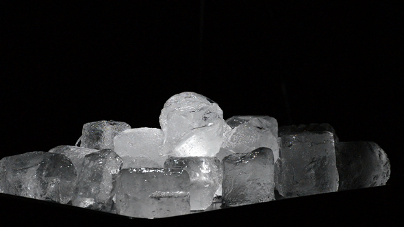 Mountain of Ice Cubes Melting