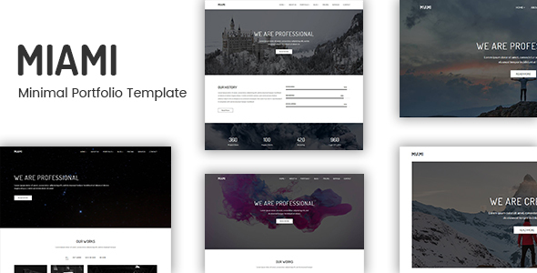 Miami - Minimal Portfolio HTML Template