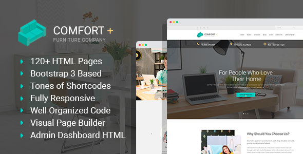 Comfort - Furniture Manufacturing & Interior Design HTML