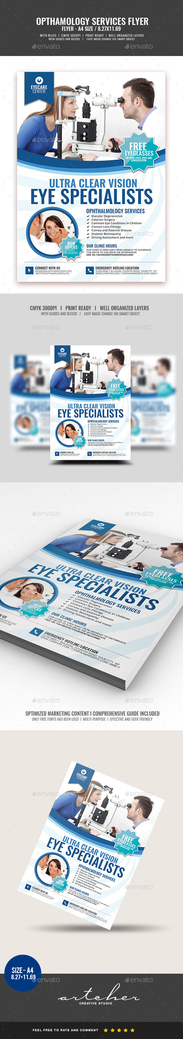 Eye Ophthalmology Services Flyer