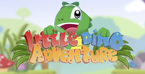 Little Dino Adventure - gra platformowa HTML5 Construct 2 (.capx)