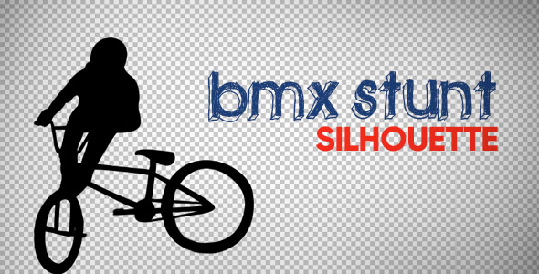 BMX Extreme Stunt Silhouette