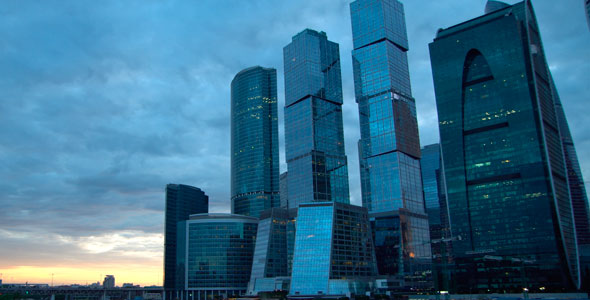 Moscow. Night Buildings