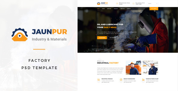 Janpur : Factory PSD Template