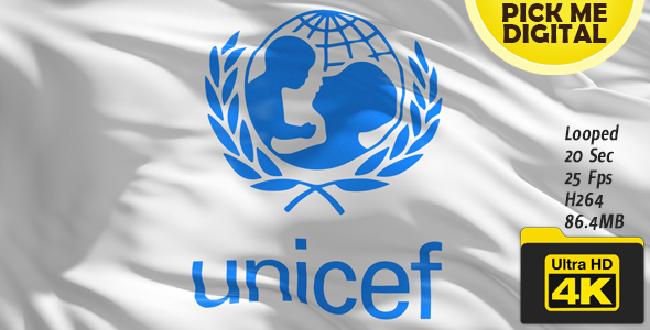 UNICEF Flag 4K