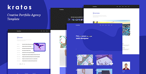 Kratos - Creative Portfolio Agency Template