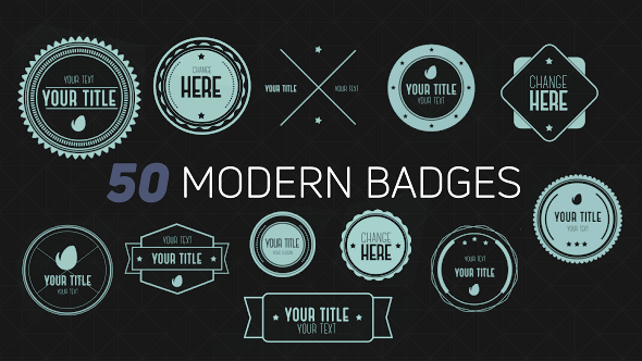 50 Modern Badges alt