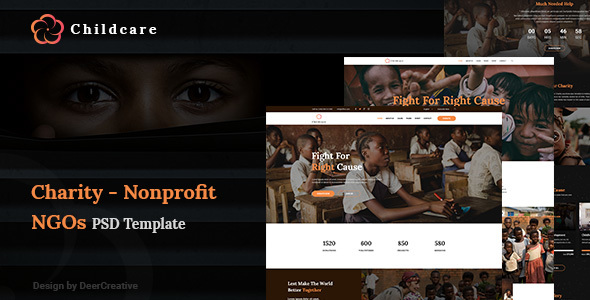 ChildCare | Non-Profit, Charity & Donations PSD Templates